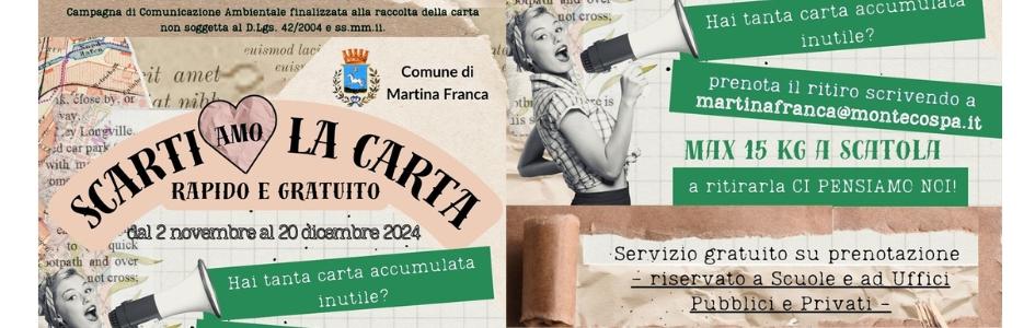 ScartiAmo la CARTA dal 02 novembre al 20 dicembre 2024